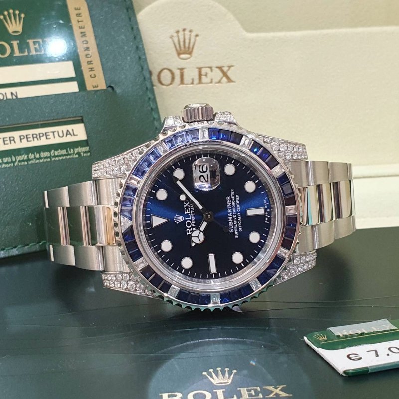 【大眾名錶】ROLEX勞力士 116610LN改116659SABR 精鑲藍寶石圈/鑽腳 2014 大眾名錶B1238-2