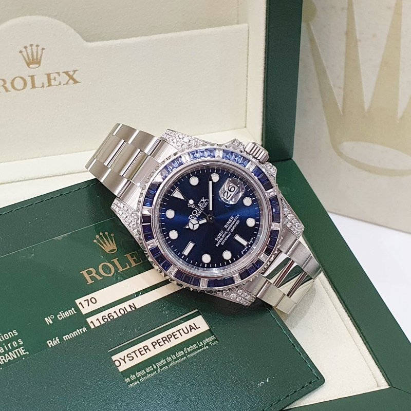 【大眾名錶】ROLEX勞力士 116610LN改116659SABR 精鑲藍寶石圈/鑽腳 2014 大眾名錶B1238-4