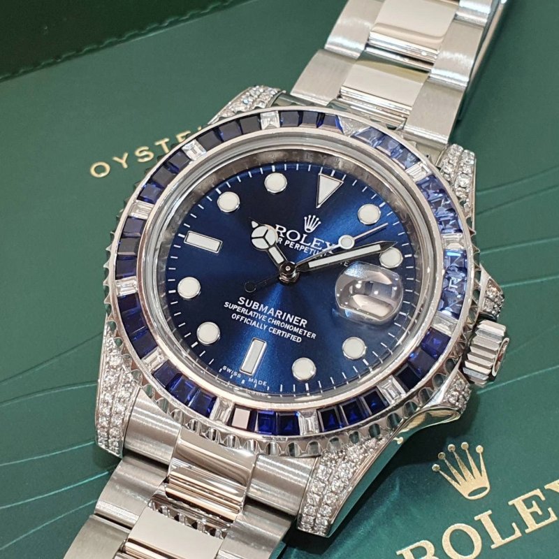 【大眾名錶】ROLEX勞力士 116610LN改116659SABR 精鑲藍寶石圈/鑽腳 2014 大眾名錶B1238-8