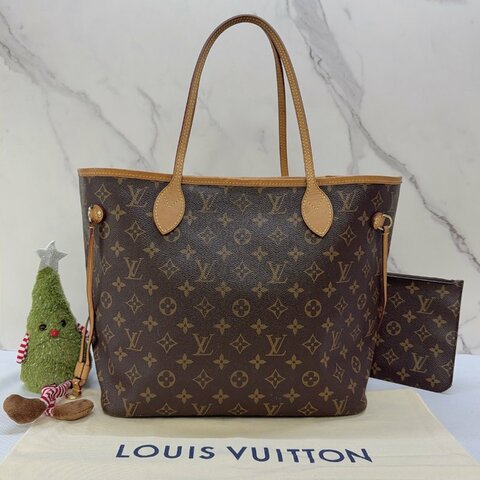 LV Monogram Neverfull MM托特包