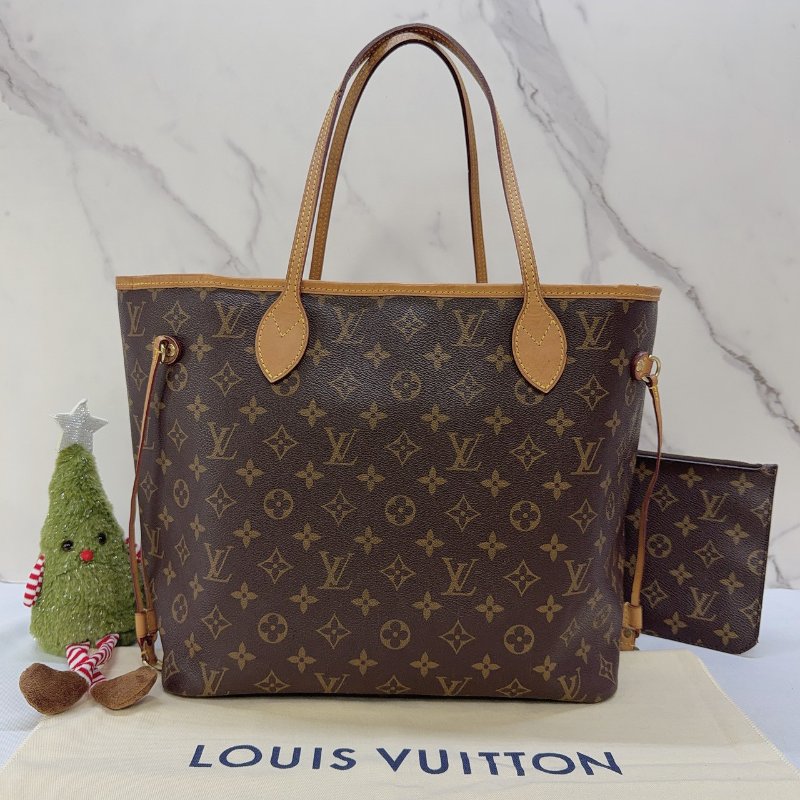 LV Monogram Neverfull MM托特包-1