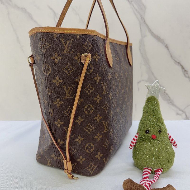 LV Monogram Neverfull MM托特包-3
