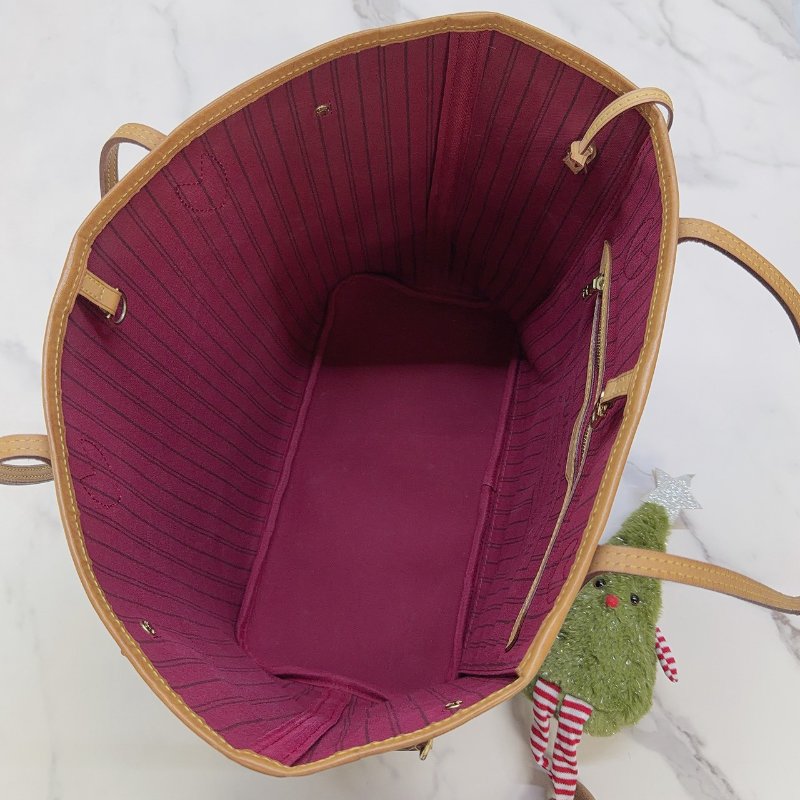 LV Monogram Neverfull MM托特包-4