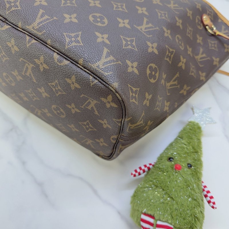 LV Monogram Neverfull MM托特包-7
