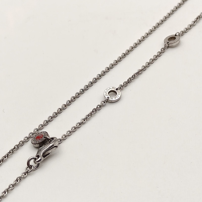 BVLGARI B.ZERO1彈簧項鏈慈善款AG925銀/黑陶瓷-3