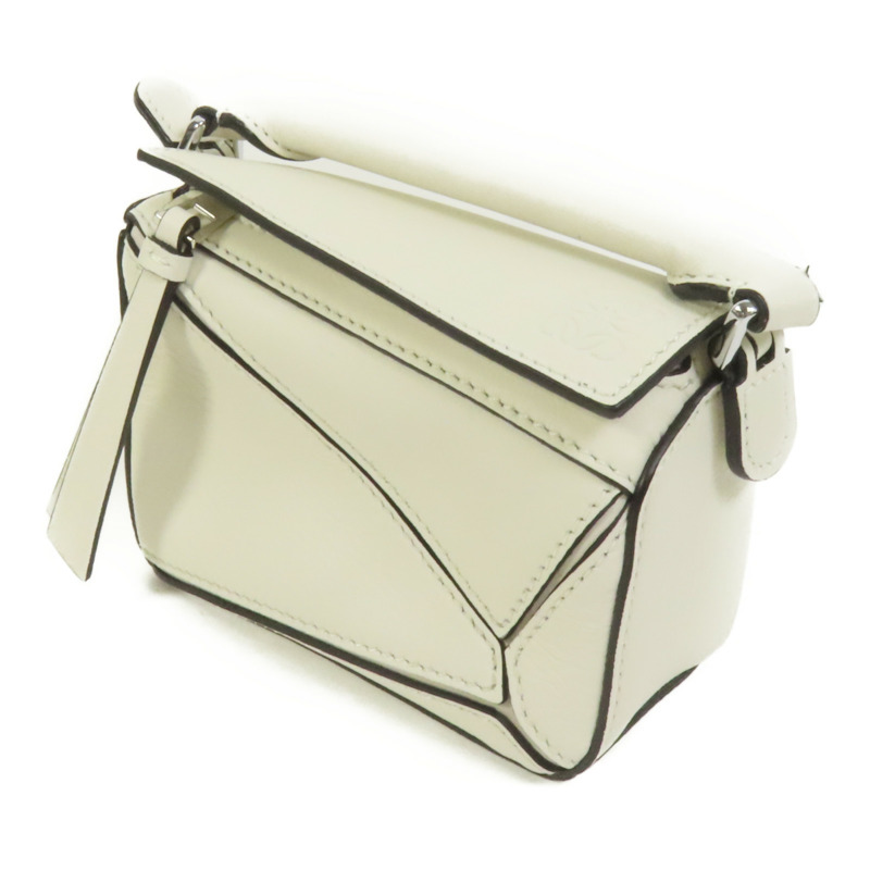 LOEWE 牛皮皮革Nano Puzzle手挽肩背兩用袋-2