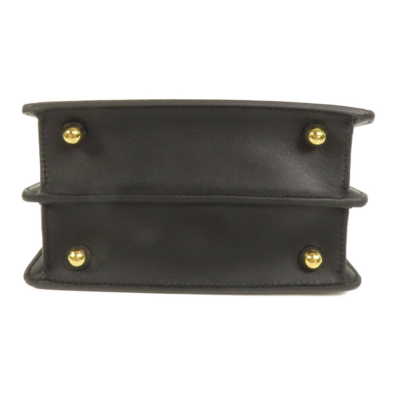 FENDI 牛皮皮革Iconic Peekaboo Micro手挽肩背兩用袋-3