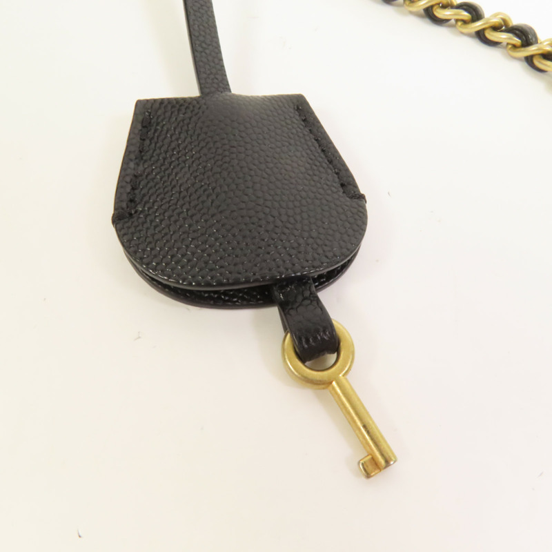 CHANEL 牛皮皮革Filigree Vanity Case手挽肩背兩用袋-6