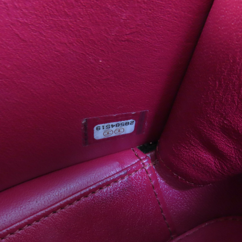 CHANEL 牛皮皮革Filigree Vanity Case手挽肩背兩用袋-9