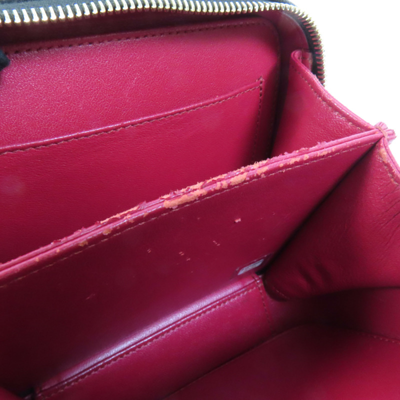 CHANEL 牛皮皮革Filigree Vanity Case手挽肩背兩用袋-17