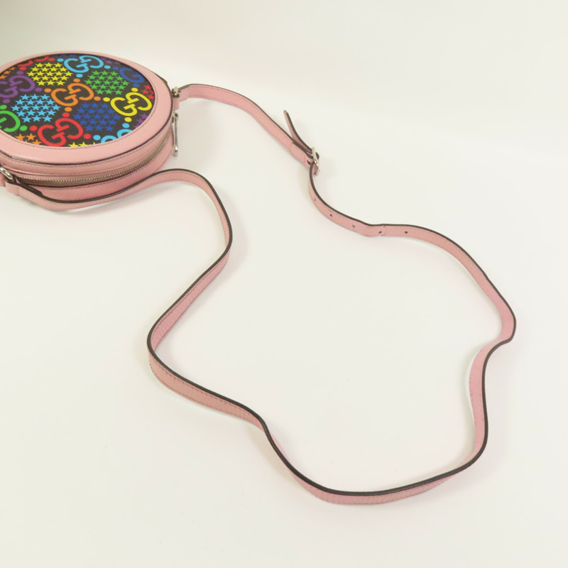 GUCCI 塗層帆布GG Psychedelic Shoulder Bag肩背袋-4
