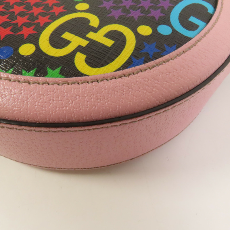 GUCCI 塗層帆布GG Psychedelic Shoulder Bag肩背袋-12
