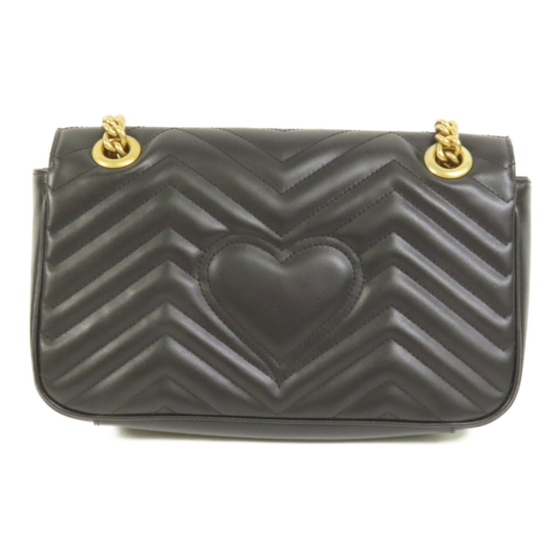 GUCCI 牛皮皮革GG Marmont鏈帶肩背袋-1