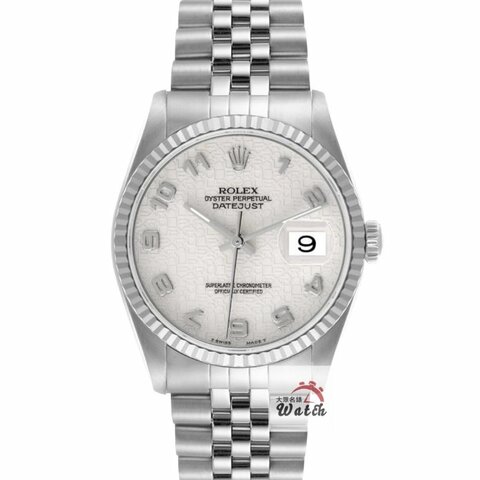【大眾名錶】ROLEX 勞力士 16234 Datejust 白紀念數字面 原面未翻寫 錶徑36mm 大眾名錶B1239