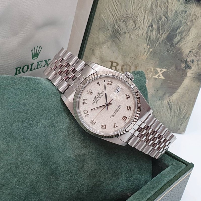 【大眾名錶】ROLEX 勞力士 16234 Datejust 白紀念數字面 原面未翻寫 錶徑36mm 大眾名錶B1239-4