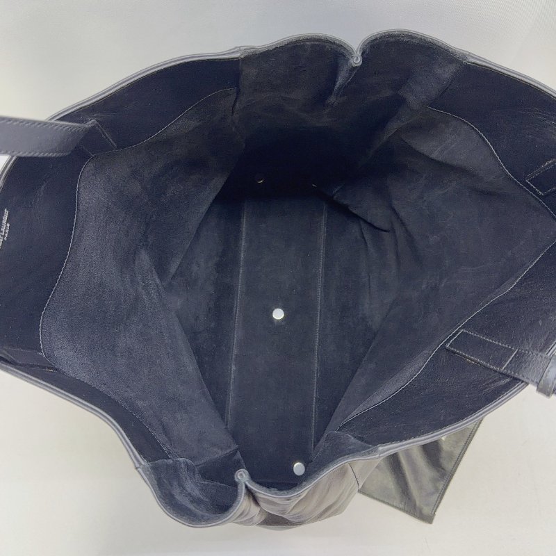 YSL 全皮革直立式手提托特包-4