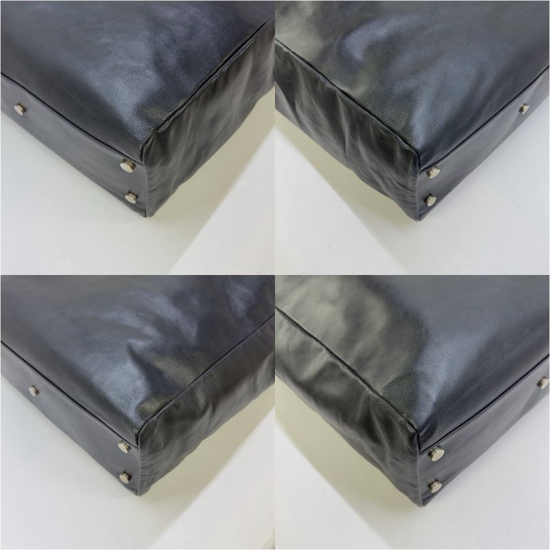 YSL 全皮革直立式手提托特包-9