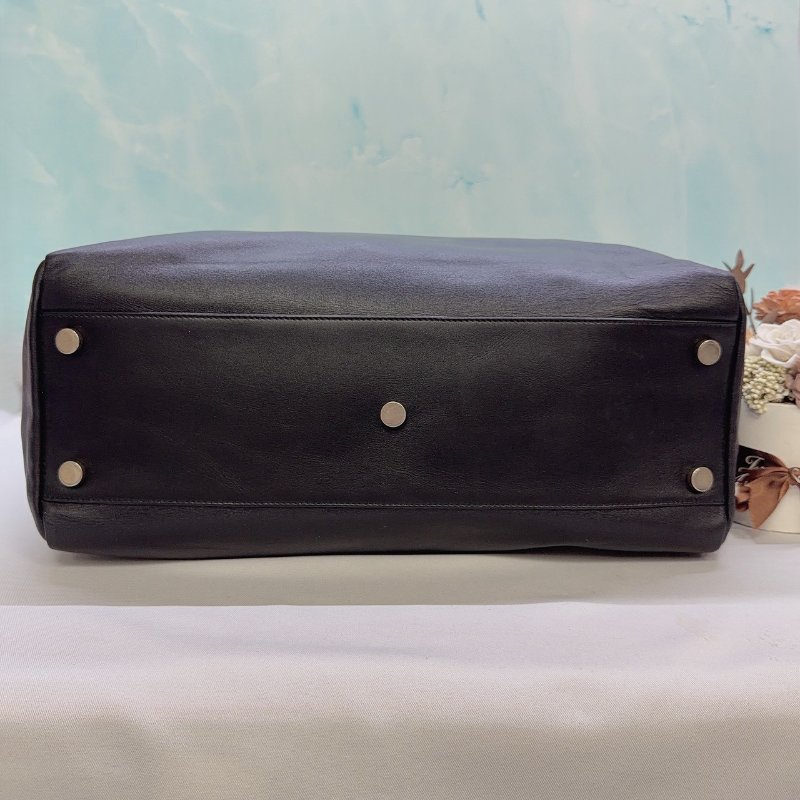 YSL 全皮革直立手提托特包-5