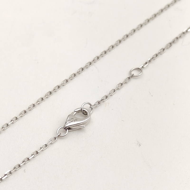 CARTIER JUSTEUNCLOU釘子滿鑽項鏈鏈墜18K白金/鑽石-4