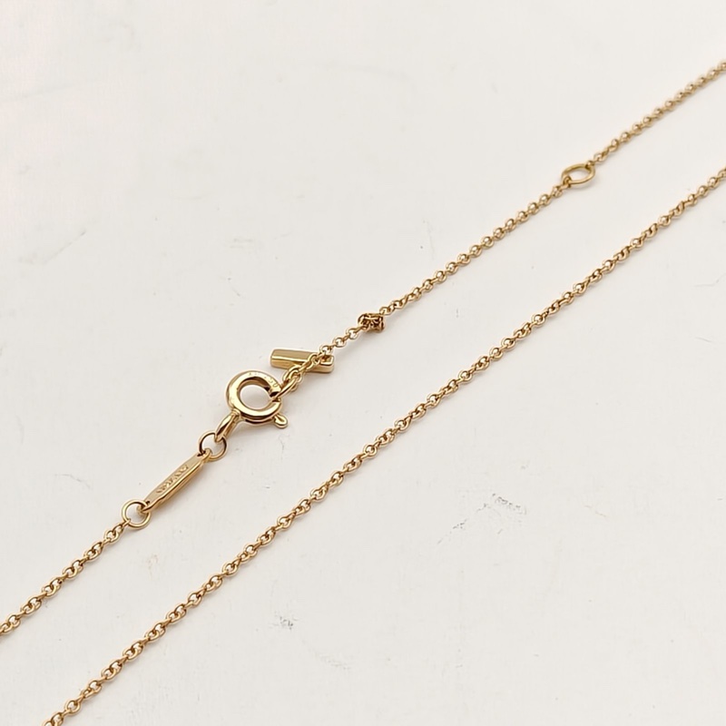TIFFANY&CO TiffanyT微笑項鏈小號18K黃金項鏈-3