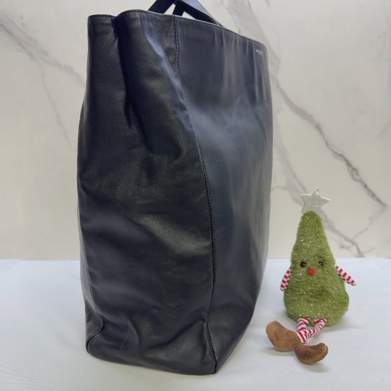 YSL 全皮革手提直立式托特包-3