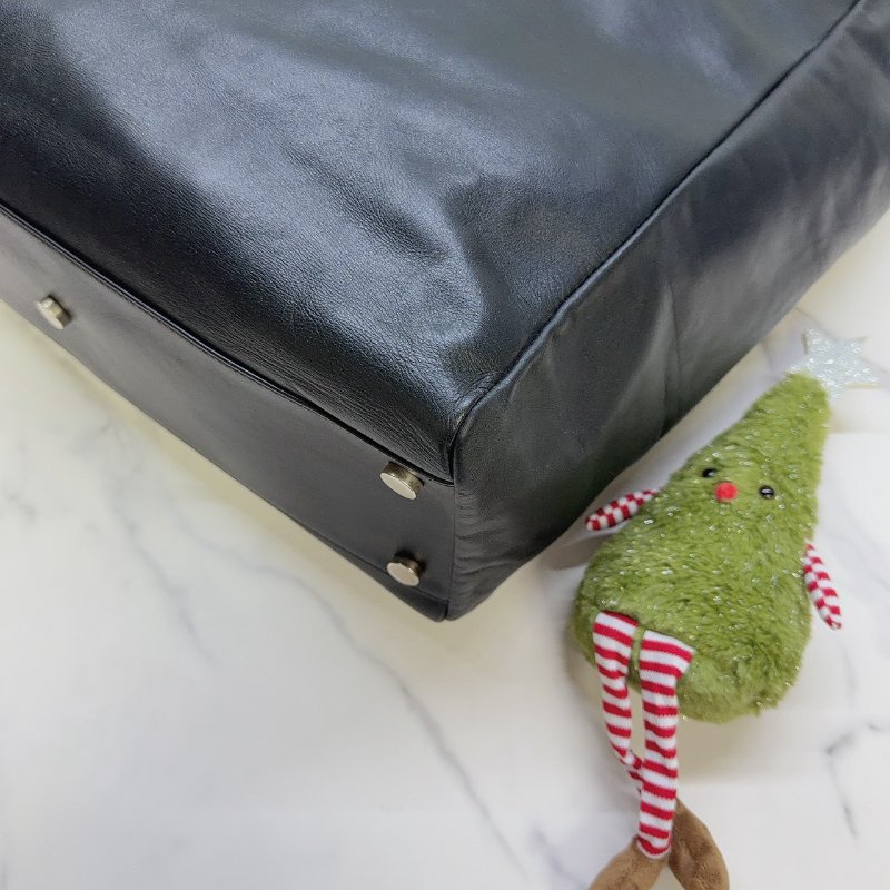 YSL 全皮革手提直立式托特包-6