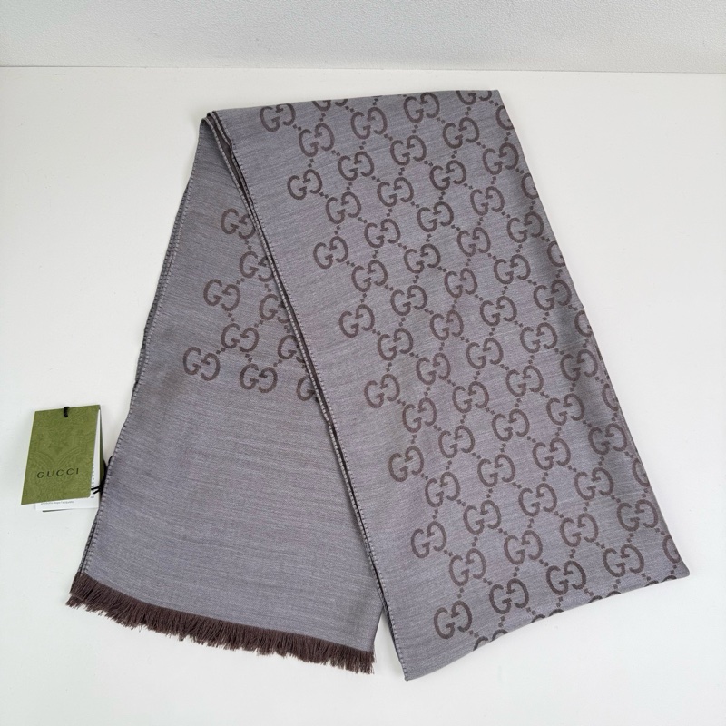 Gucci/古馳 全新羊毛雙面圍巾-4