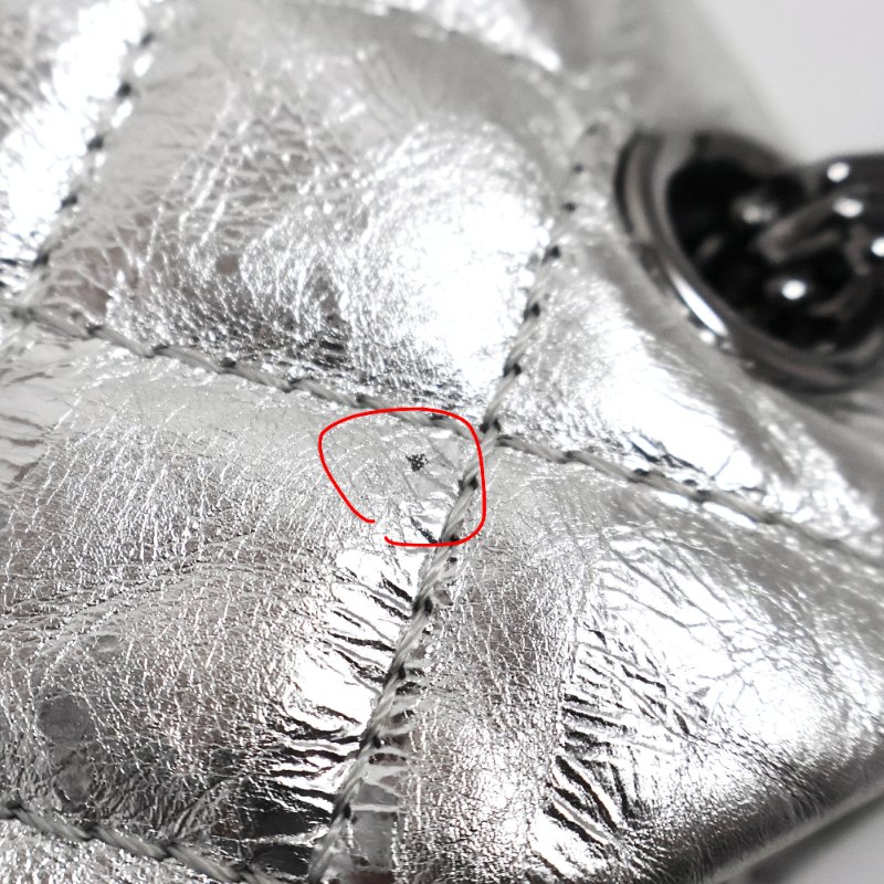 金鐸精品~2516 CHANEL香奈兒2.55復刻版226金屬銀色菱格紋仿舊小牛皮金屬鍊帶側肩背包 0 直購#斜背包#側背包#CHANEL#香奈兒#肩背包-8