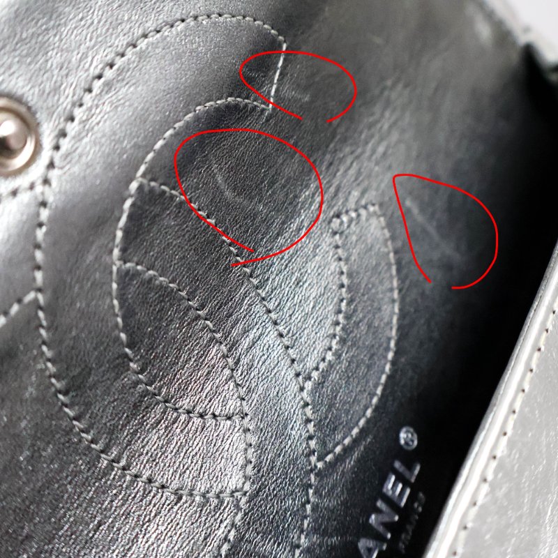 金鐸精品~2516 CHANEL香奈兒2.55復刻版226金屬銀色菱格紋仿舊小牛皮金屬鍊帶側肩背包 0 直購#斜背包#側背包#CHANEL#香奈兒#肩背包-11