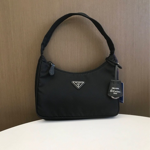 PRADA普拉達hobo 黑色 腋下包手提單肩包