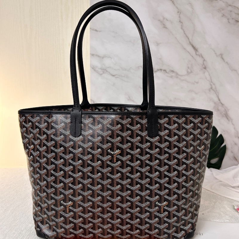 Goyard Artois 黑色老花拉鍊托特包 2022年-5