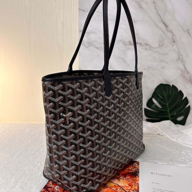 Goyard Artois 黑色老花拉鍊托特包 2022年-6