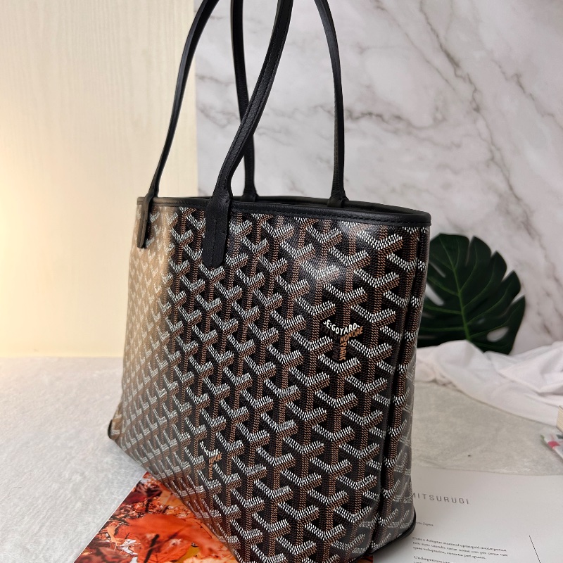 Goyard Artois 黑色老花拉鍊托特包 2022年-7
