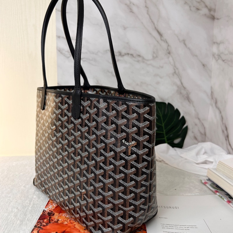 Goyard Artois 黑色老花拉鍊托特包 2022年-10