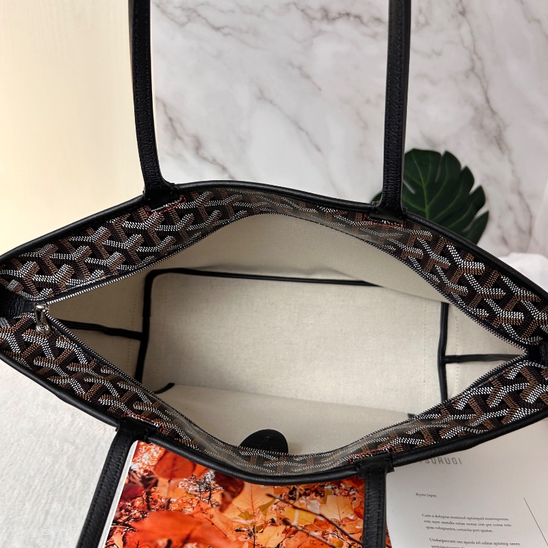 Goyard Artois 黑色老花拉鍊托特包 2022年-24