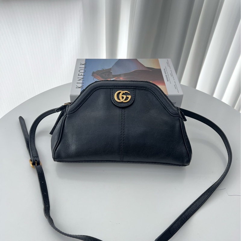 GUCCI古馳,rebelle黑色雙麵包-0