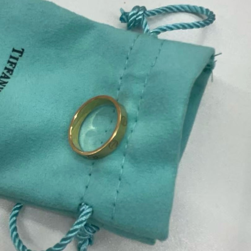 CARTIER LOVE18K金窄版戒指18K玫瑰金52-4