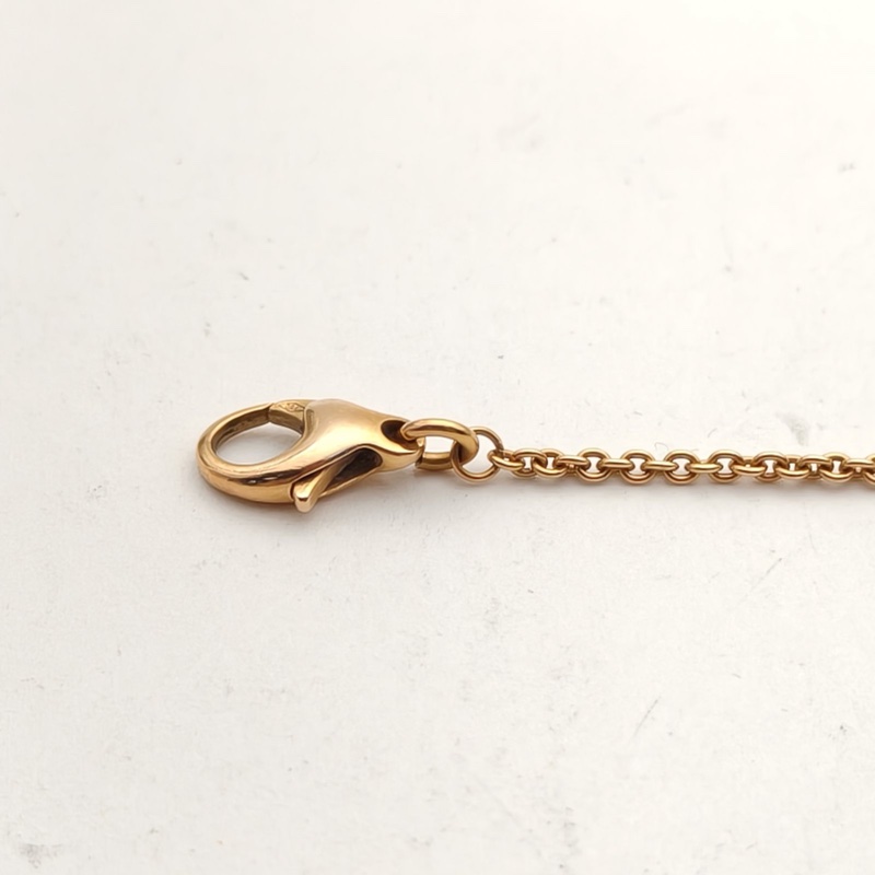 BVLGARI B.ZERO1小彈簧手鏈18K玫瑰金/白陶瓷S-M碼-4