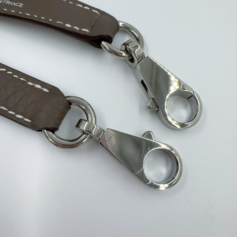 Hermes大象灰T/C皮銀扣bolide 31手提側背包-17