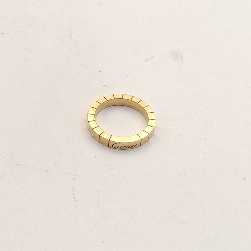 CARTIER 18K玫瑰金竹節戒指50-2