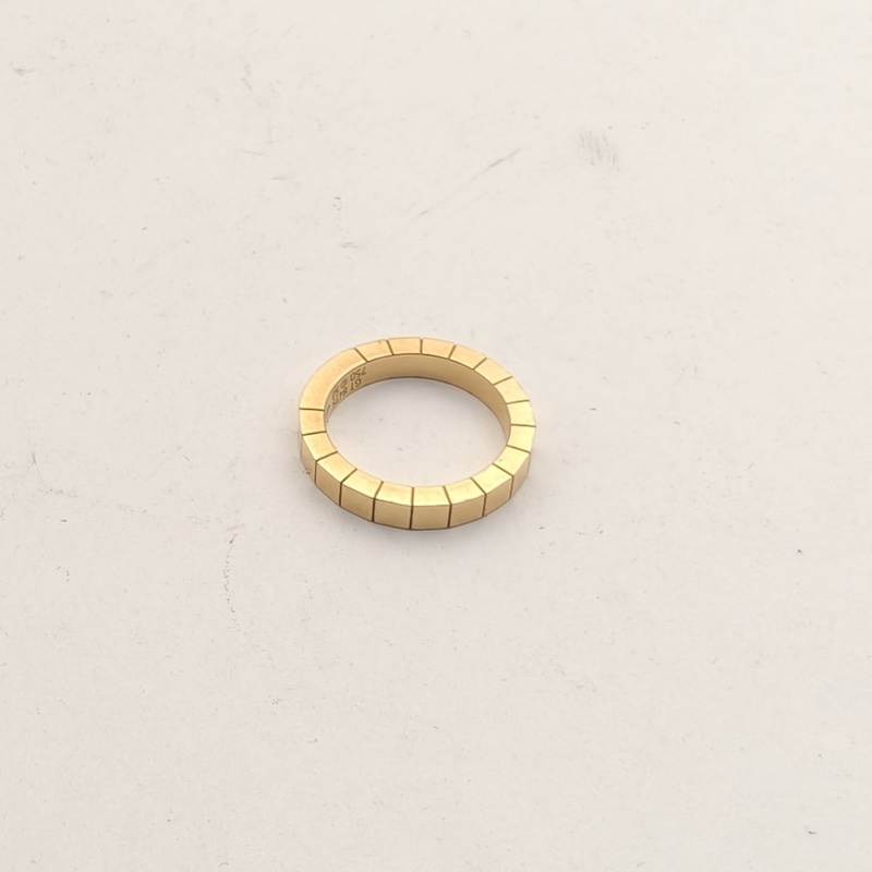 CARTIER 18K玫瑰金竹節戒指50-3