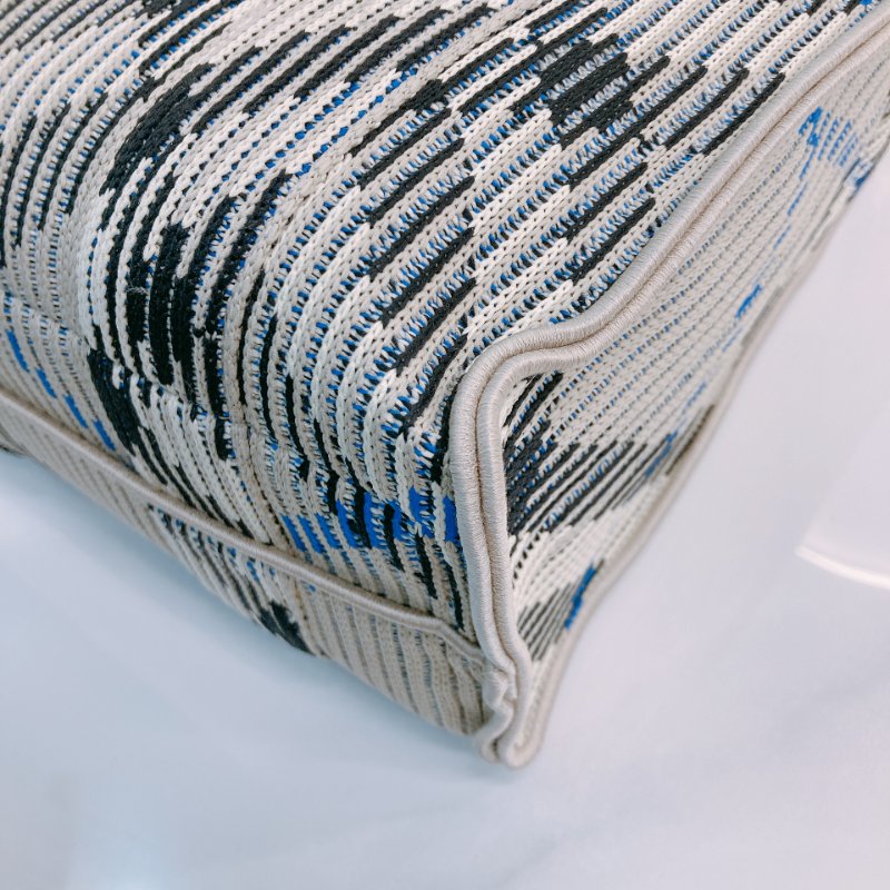 MS0621 Burberry 博柏利 巴寶莉 帆布毛織 手提小包 灰色 亂紋 復古金扣 Check Knitted Tote Bag Mini Canvas Grey x GHW-6