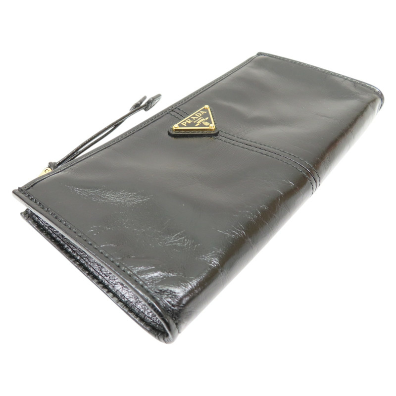 黑色 牛皮 Pouch 拉鍊長夾 1MB051【PRADA普拉達】 1MB051-2