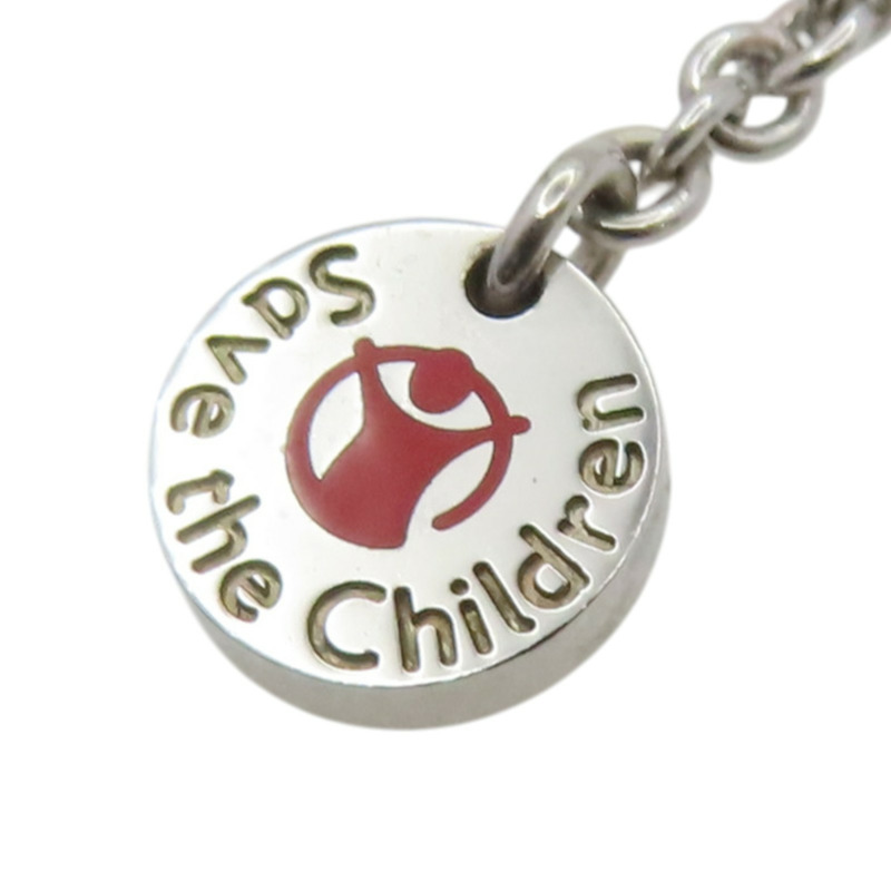 925純銀 黑色陶瓷 Save the Children 項鏈【BVLGARI 寶格麗】 349634-8