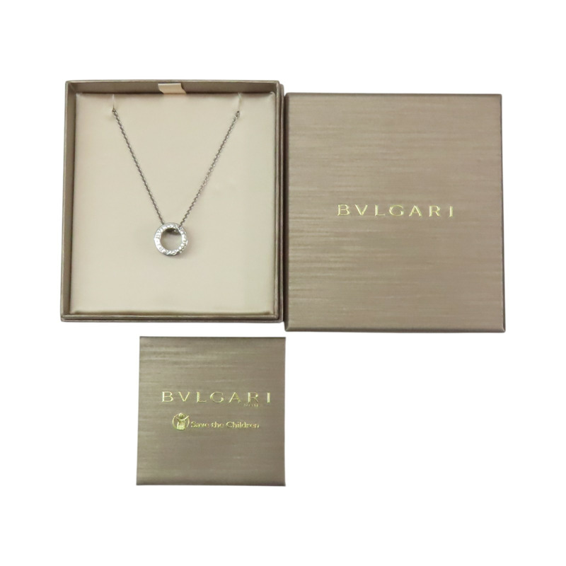 925純銀 黑色陶瓷 Save the Children 項鏈【BVLGARI 寶格麗】 349634-14