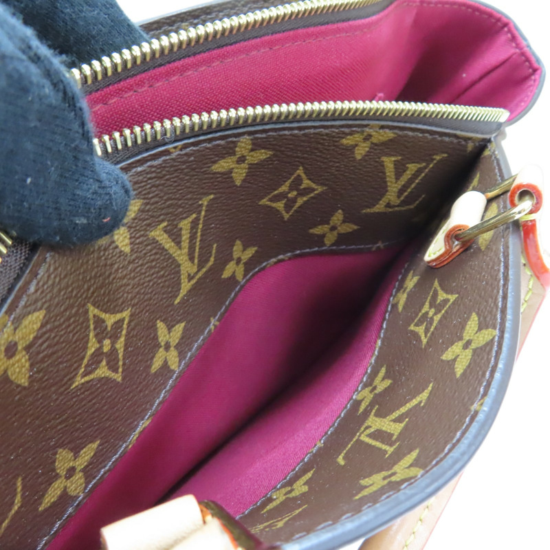 棕色 原花 PVC帆布 Grand Palais 两用包 無鎖頭【LOUIS VUITTON LV 路易威登】 M45898-6