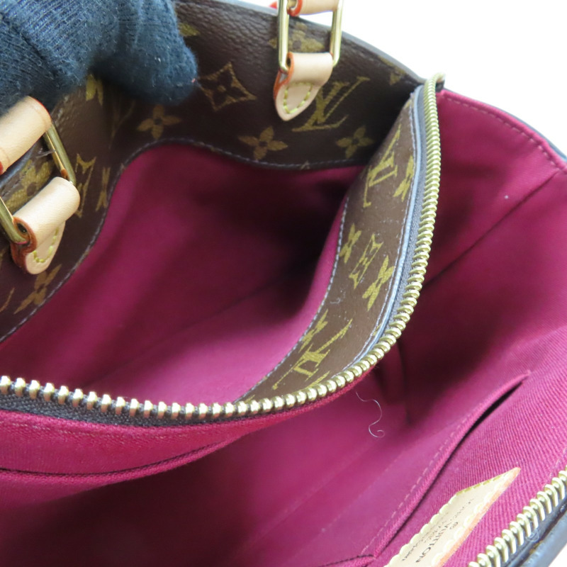 棕色 原花 PVC帆布 Grand Palais 两用包 無鎖頭【LOUIS VUITTON LV 路易威登】 M45898-7