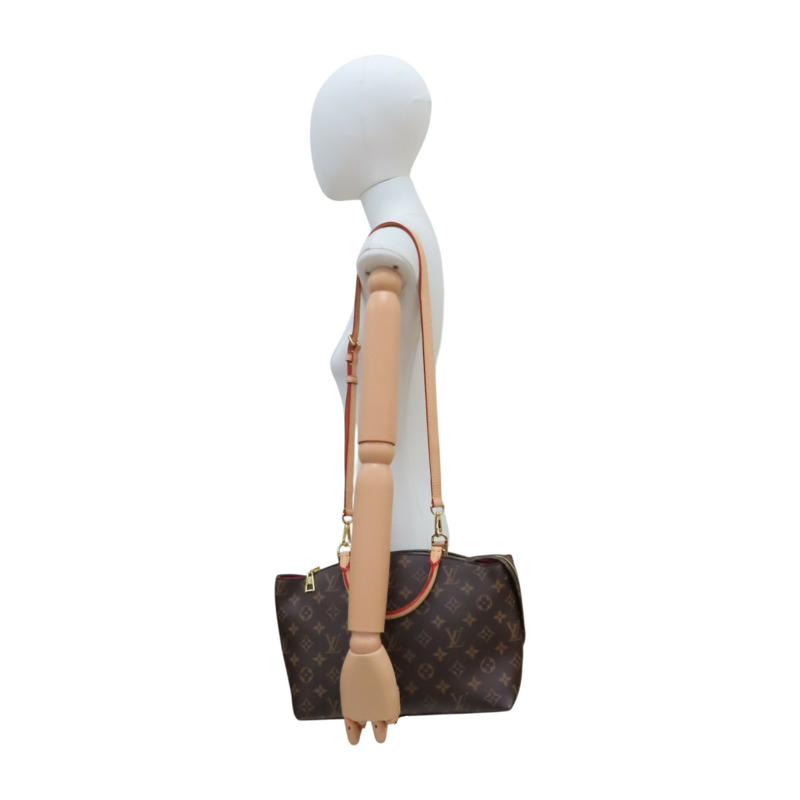 棕色 原花 PVC帆布 Grand Palais 两用包 無鎖頭【LOUIS VUITTON LV 路易威登】 M45898-9