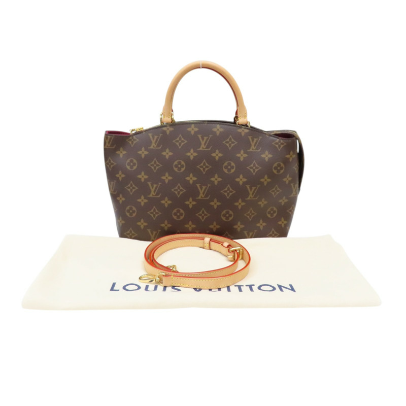 棕色 原花 PVC帆布 Grand Palais 两用包 無鎖頭【LOUIS VUITTON LV 路易威登】 M45898-10