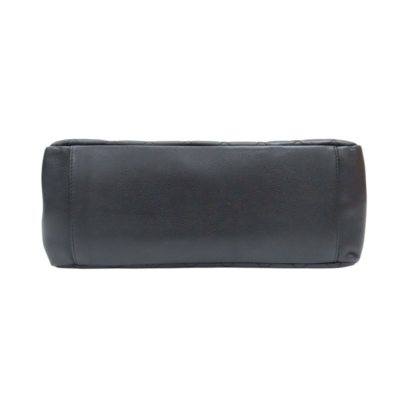 黑色 菱格紋 荔枝牛皮 GST 肩背包 銀釦【CHANEL 香奈兒】 A50995-3